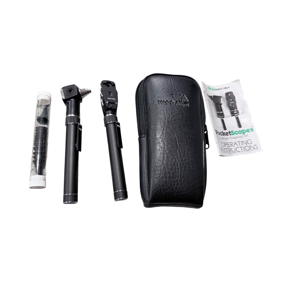 Welch Allyn PocketScope Halogen Diagnostic Set 92821 Otoscope Ophthalmoscope